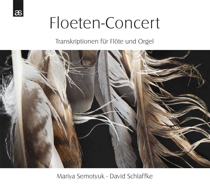 CD Cover: Floeten-Concert - Transkriptionen für Flöte und Orgel von David Schlaffke & Mariya Semotyuk